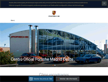 Tablet Screenshot of porsche-madridoeste.com